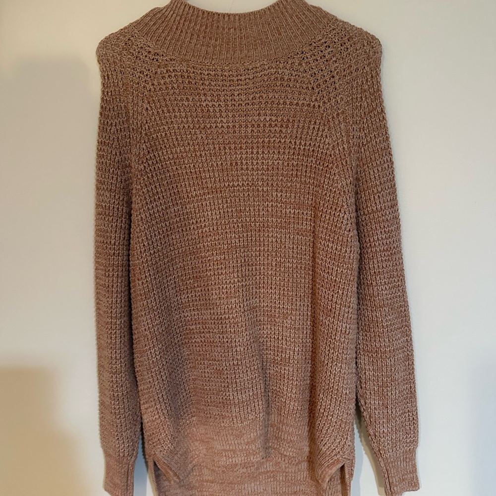 Cozy Tan Knit Sweater